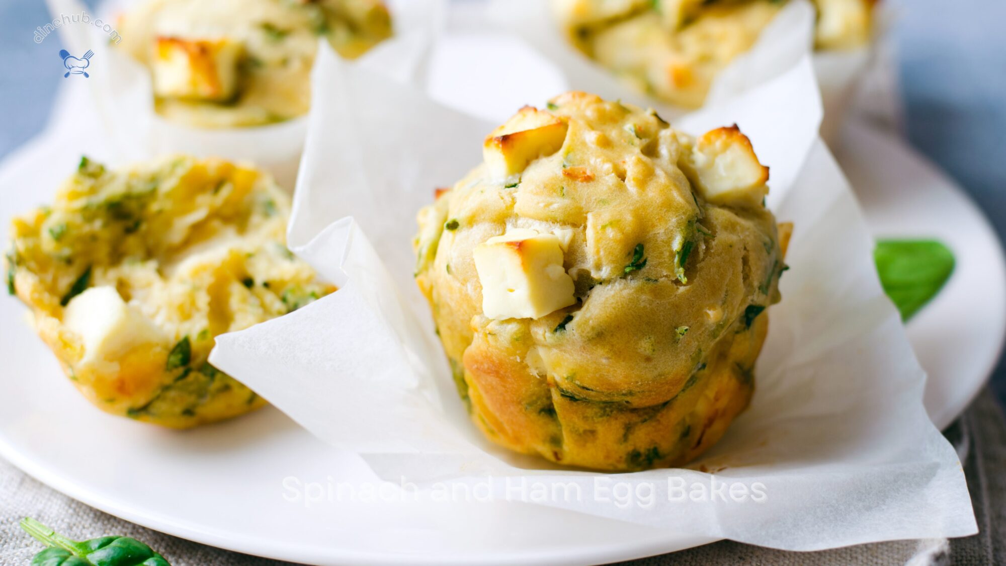 Spinach and Ham Egg Bakes